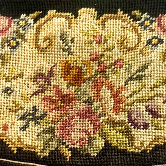 Vintage Petit Point Tapestry Purse 1930s Hand Stitched in Hungry - Picture 11 of 11